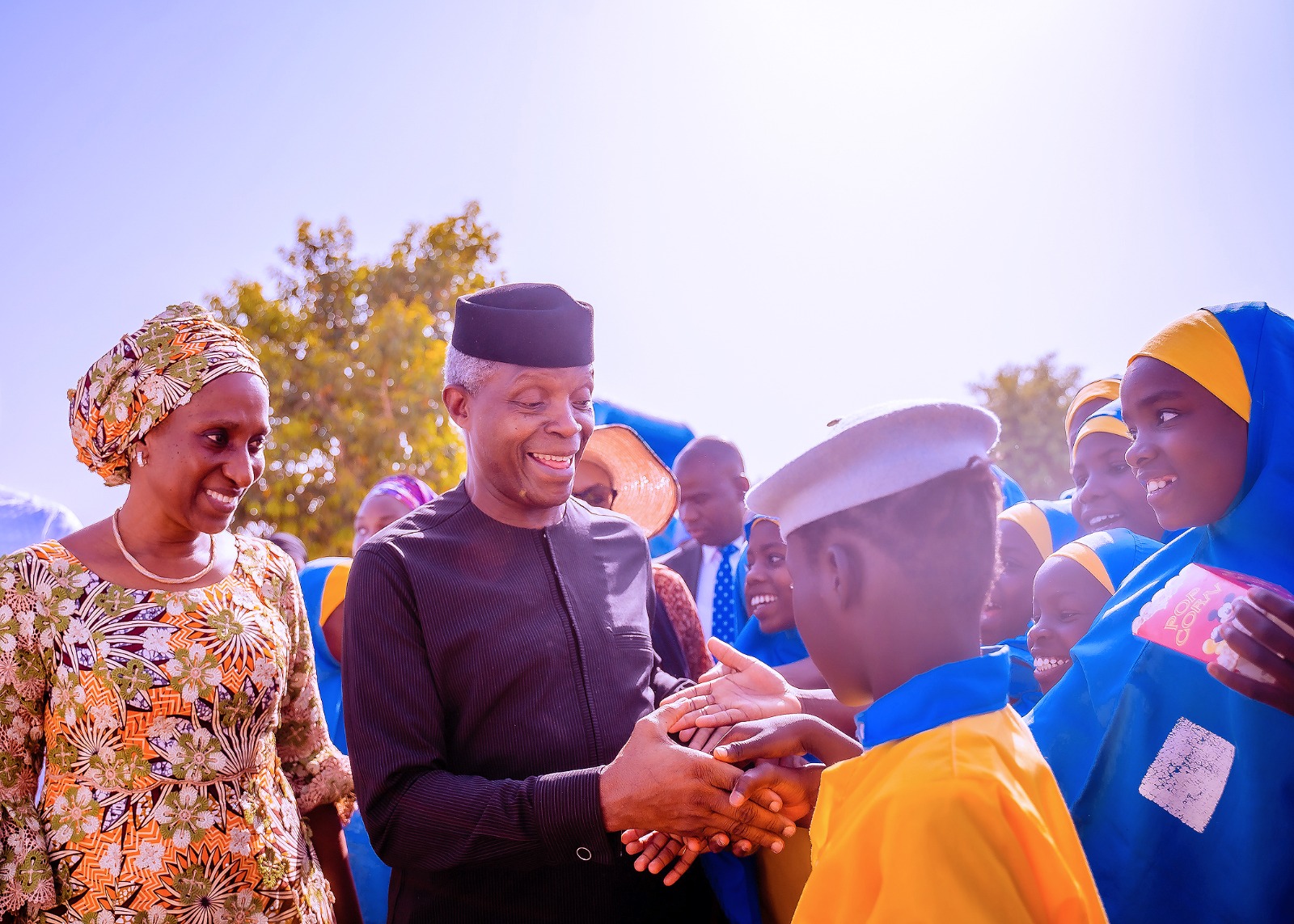 VP Osinbajo Celebrates His 66th Birthday With Orphans At The Northeast Children’s Trust Learning Centre In Maiduguri, Borno State On 08/03/2023