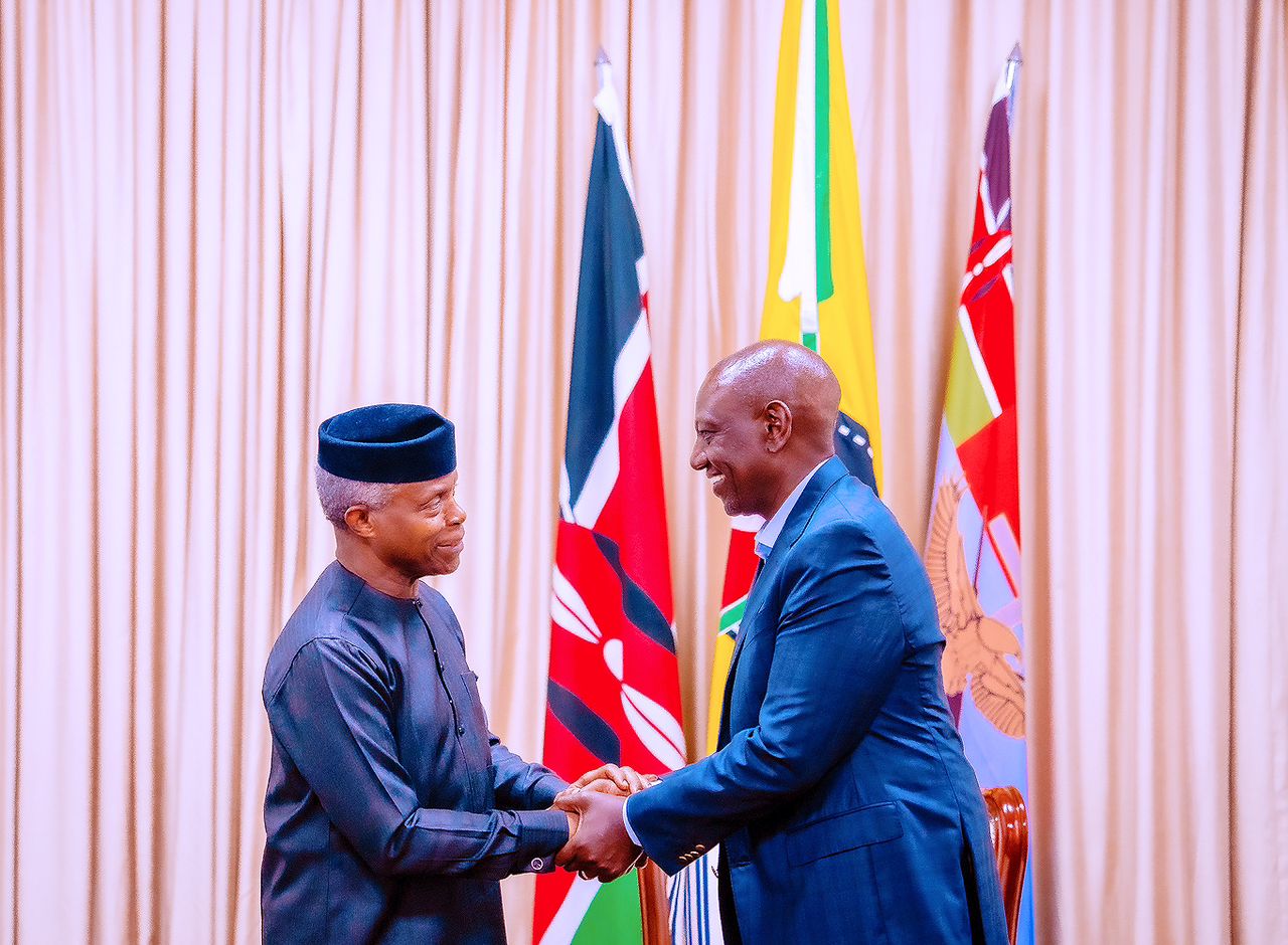 Osinbajo Meets Kenyan President, Urges African Governments To Take A Stand On Climate Change