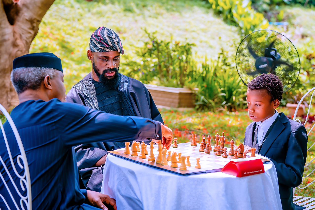 VP Osinbajo Hosts Chess In Slums Africa Led By Tunde Onakoya To Celebrate Children’s Day On 26/05/2023
