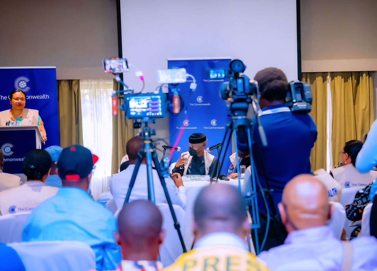 Prof. Osinbajo Addresses A Press Conference Ahead Of The 2023 Sierra Leone Elections In Freetown On 19/06/2023
